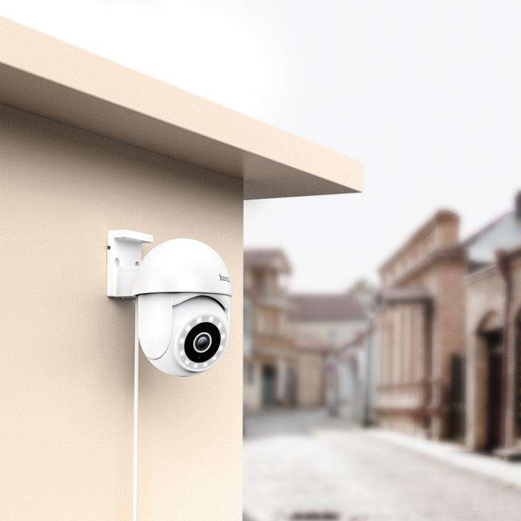 hoco D2 3MP 2.4G WiFi IP65 Outdoor PTZ HD Camera(UK Plug)