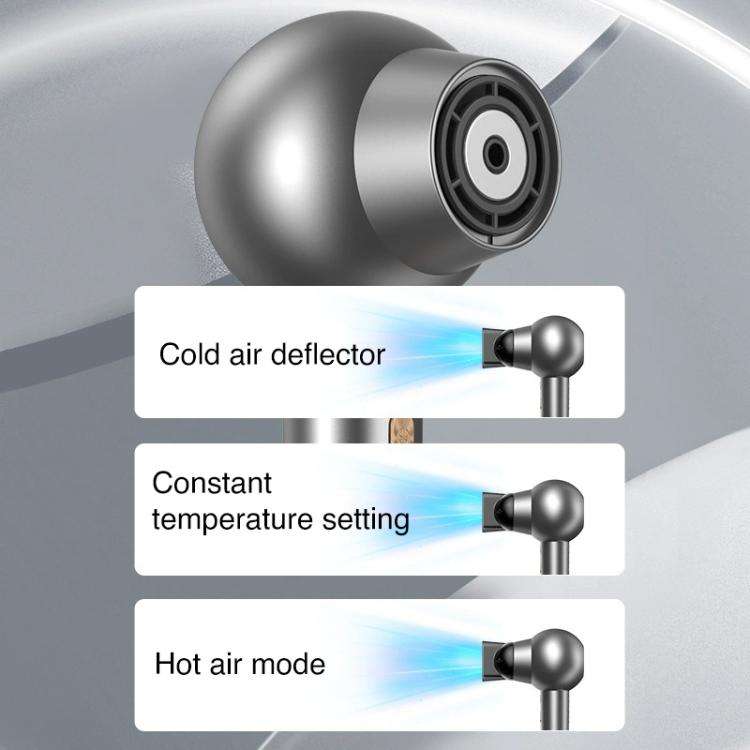 WG-F01 LED Digital Display Smart Frequency Conversion Negative Ion High Speed Hair Dryer, UK Plug...