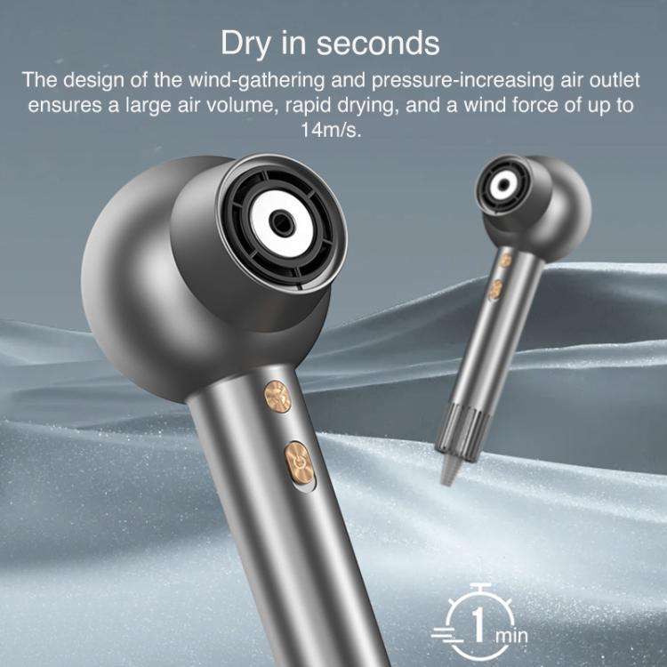 WG-F01 LED Digital Display Smart Frequency Conversion Negative Ion High Speed Hair Dryer, UK Plug...