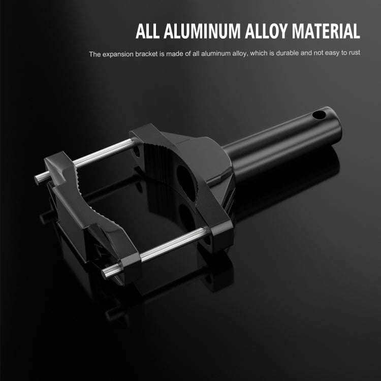 CS-1090A1 Motorcycle Modified Bumper Shock Absorption Fixture Spotlight Fixing Bracket(Black)