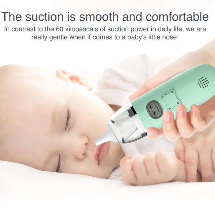 FY-B201 Electric Nasal Aspirator USB Rechargeable Baby Nose Cleaner(Green)