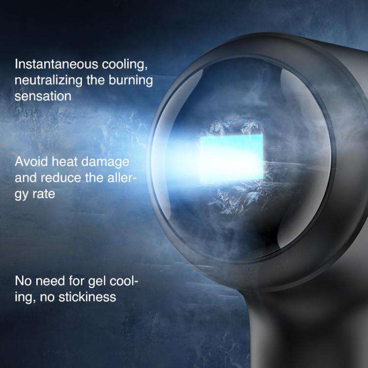AF-101 Home Milk Light DPL Freezing Point Photon Skin Rejuvenation Device, EU Plug(Black)
