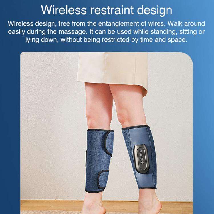 WG-JB-701 Home Portable Airbag Heating Leg Massager, Style:Remote Control Version Dual
