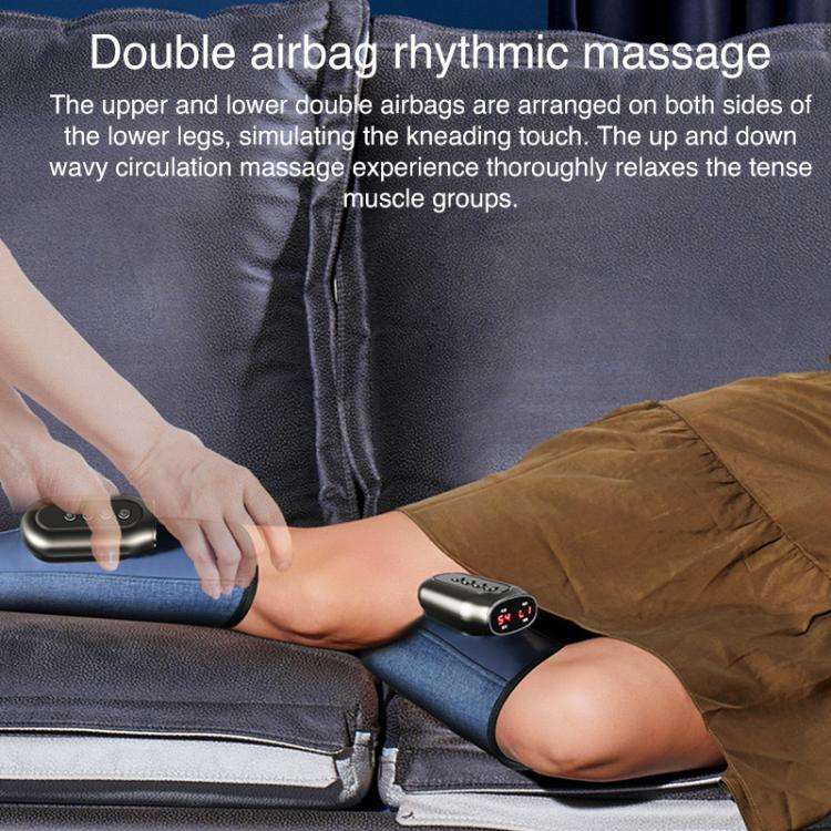 WG-JB-701 Home Portable Airbag Heating Leg Massager, Style:Remote Control Version Dual