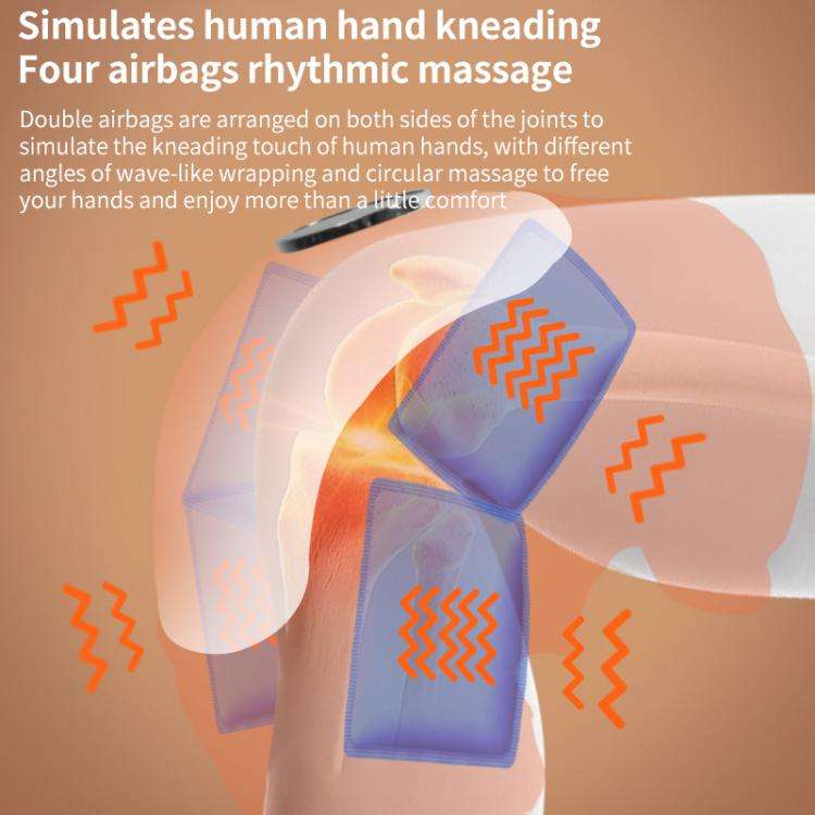 WG-JB-704 Home Rechargeable Heating Knee Massager Joint Knee Pad Massager, Specification:Single