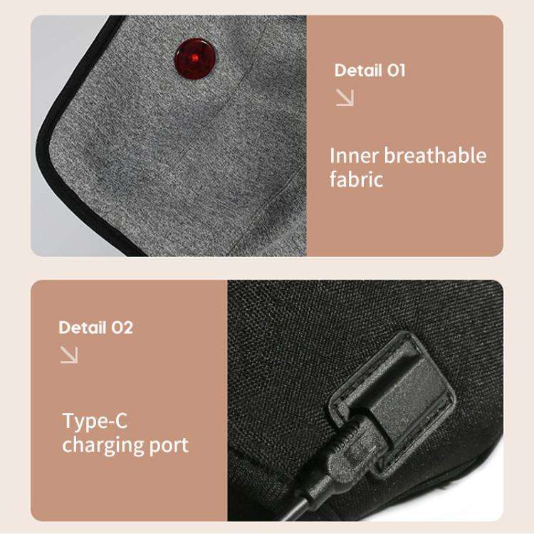 WG-JB-704 Home Rechargeable Heating Knee Massager Joint Knee Pad Massager, Specification:Single