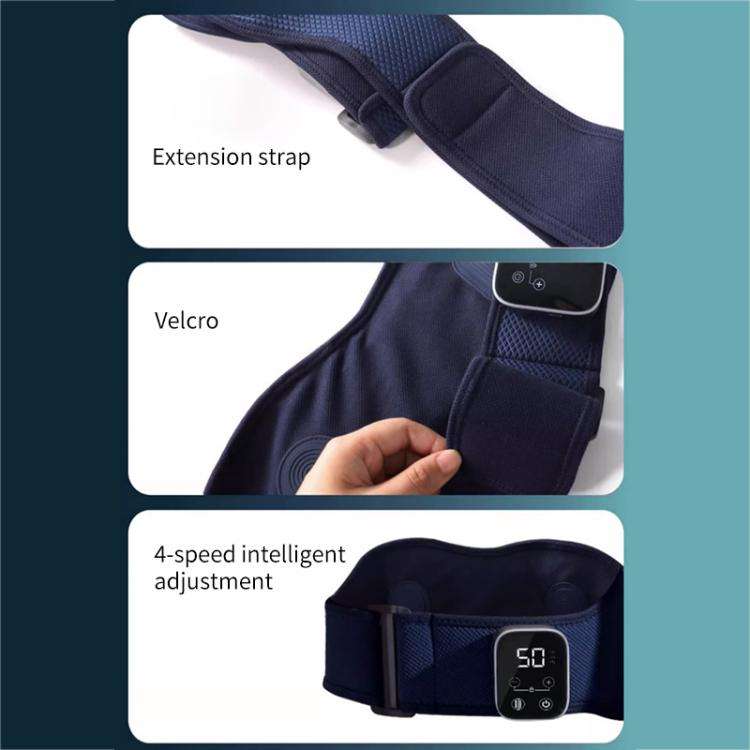 WG-HG-16008 Hot Compress Massage Waist Massager Period Pain Relieve Massager(Navy Blue)