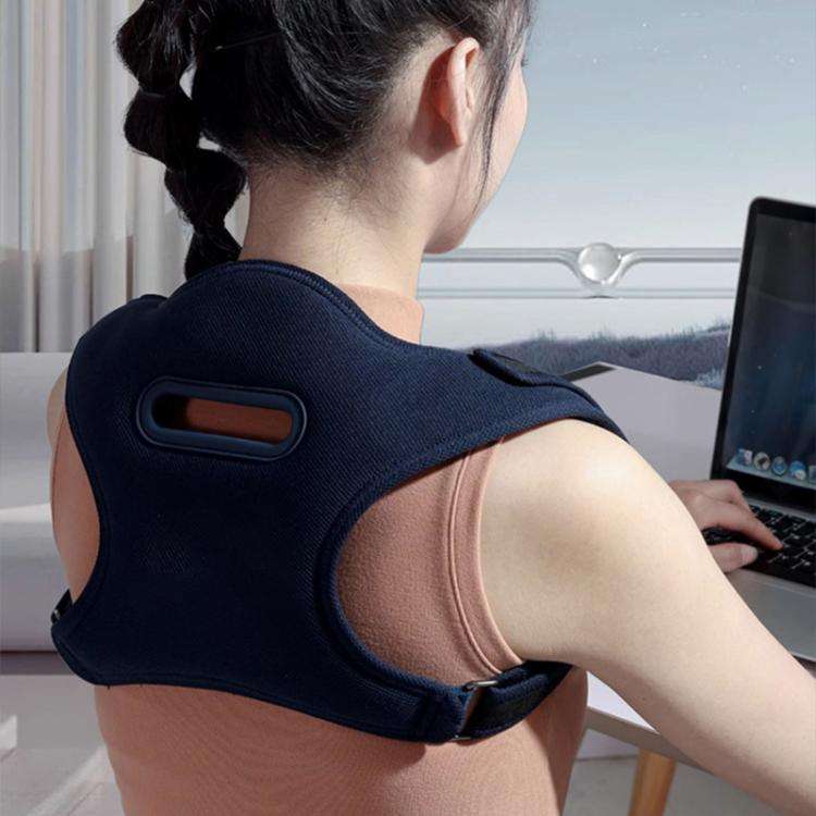 WG-HC-56001 Electric Shoulder Neck Massage Belt Back Correction Belt(Navy Blue)
