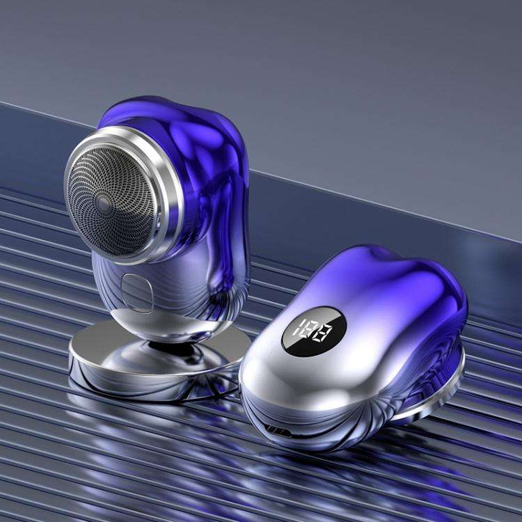 WG-P10X Portable Rechargeable LED Digital Display Electric Shaver(Gradient Blue)