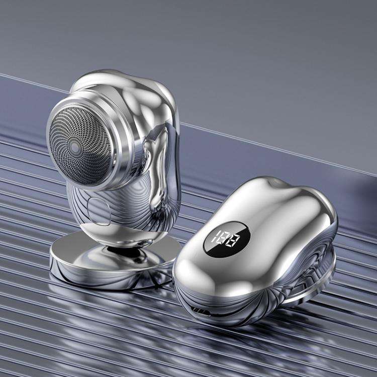 WG-P10X Portable Rechargeable LED Digital Display Electric Shaver(Silver)