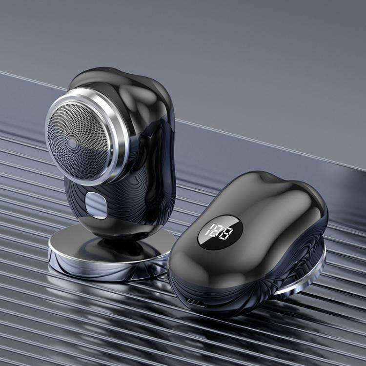 WG-P10X Portable Rechargeable LED Digital Display Electric Shaver(Black)