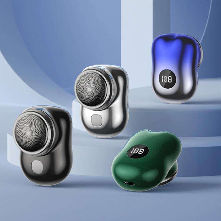 WG-P10X Portable Rechargeable LED Digital Display Electric Shaver(Silver)