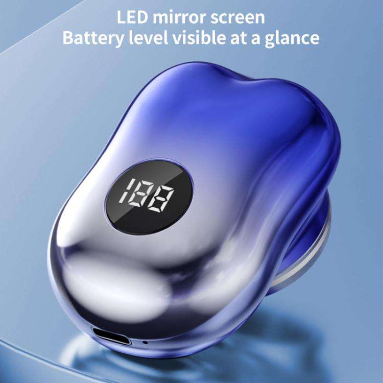 WG-P10X Portable Rechargeable LED Digital Display Electric Shaver(Silver)
