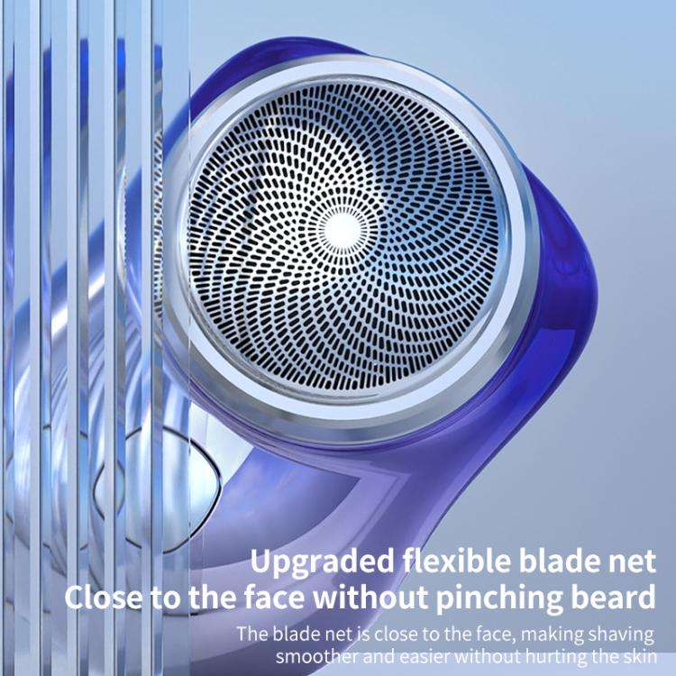 WG-P10X Portable Rechargeable LED Digital Display Electric Shaver(Silver)