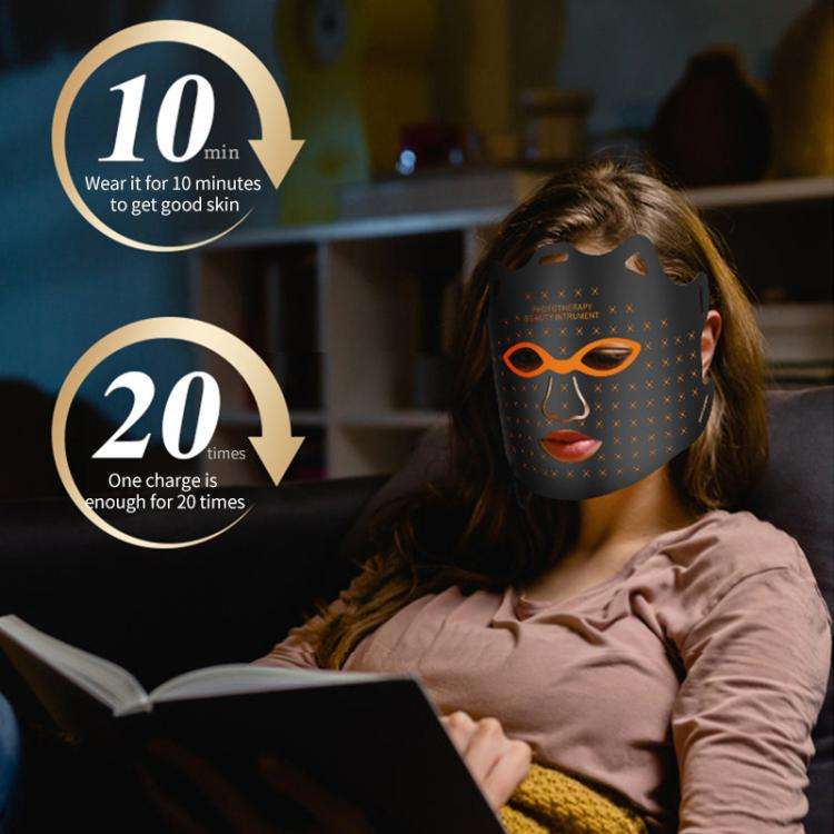 WG-SP-1103 LED Colorful Photon Rejuvenation Mask Facial Beauty Instrument, Infrared, Plug:UK Plug...