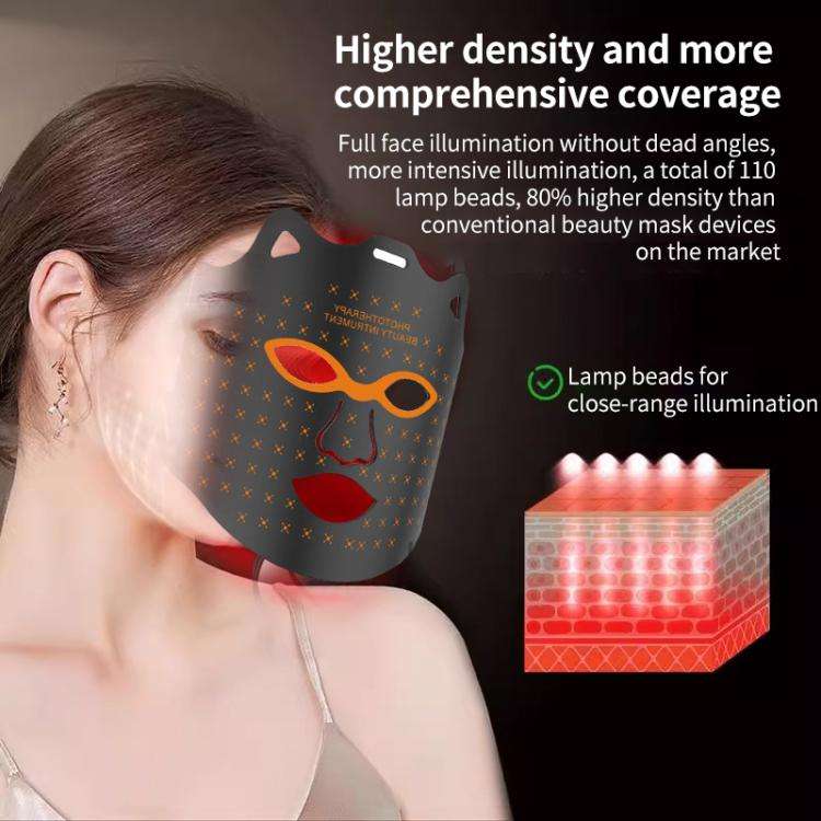 WG-SP-1103 LED Colorful Photon Rejuvenation Mask Facial Beauty Instrument, Regular, Plug:EU Plug(...