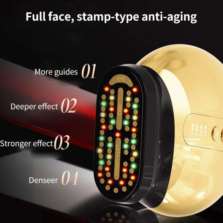 WG-CY00-6 38-pole Large Iron Style RF Skin Rejuvenation Beauty Instrument(Gold)