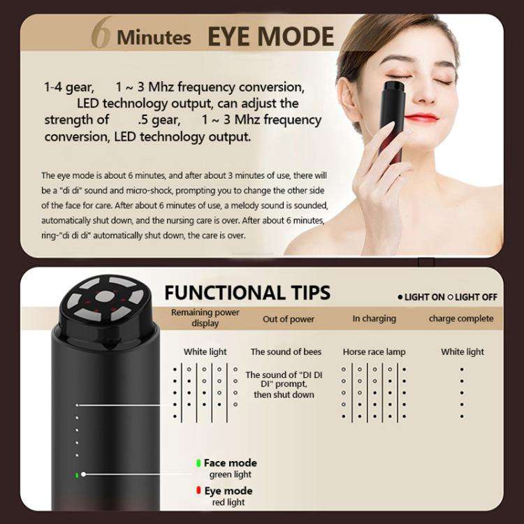 L3007 Frequency Conversion Microcurrent Photon Skin Rejuvenation RF Beauty Instrument(Gradient Co...