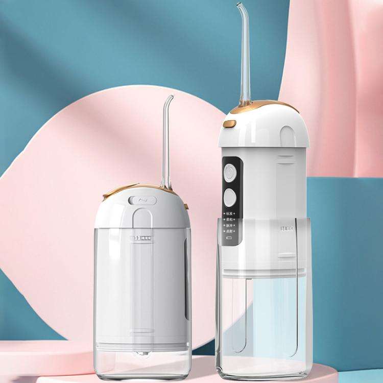 FY-B302 Smart Oral Teeth Irrigator Portable Retractable Electric Water Flosser, 200ml Water Tank(...