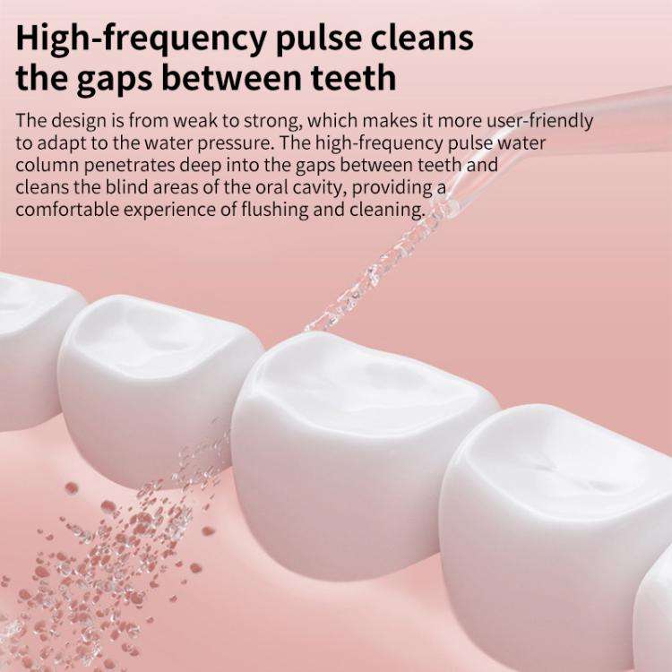 FY-B302 Smart Oral Teeth Irrigator Portable Retractable Electric Water Flosser, 200ml Water Tank(...