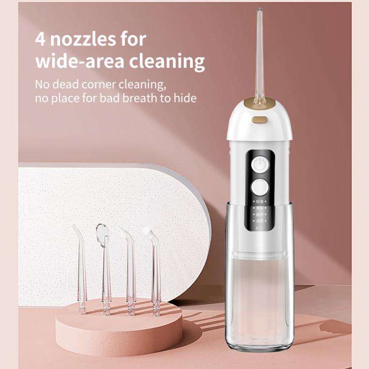 FY-B302 Smart Oral Teeth Irrigator Portable Retractable Electric Water Flosser, 200ml Water Tank(...