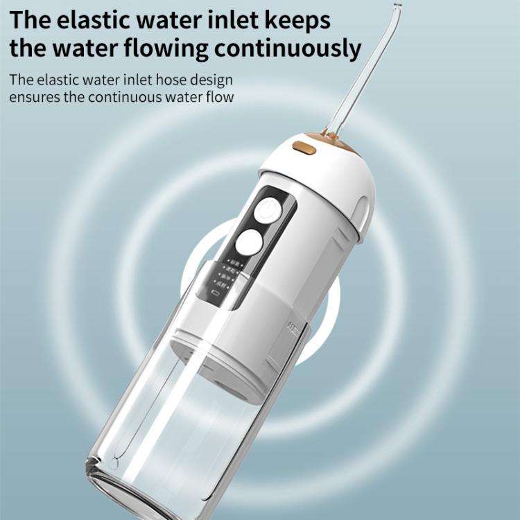 FY-B302 Smart Oral Teeth Irrigator Portable Retractable Electric Water Flosser, 200ml Water Tank(...