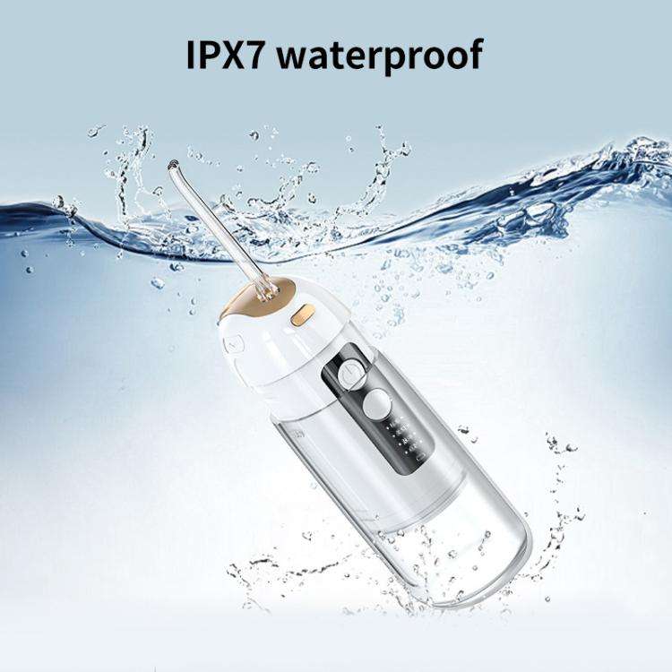 FY-B302 Smart Oral Teeth Irrigator Portable Retractable Electric Water Flosser, 200ml Water Tank(...