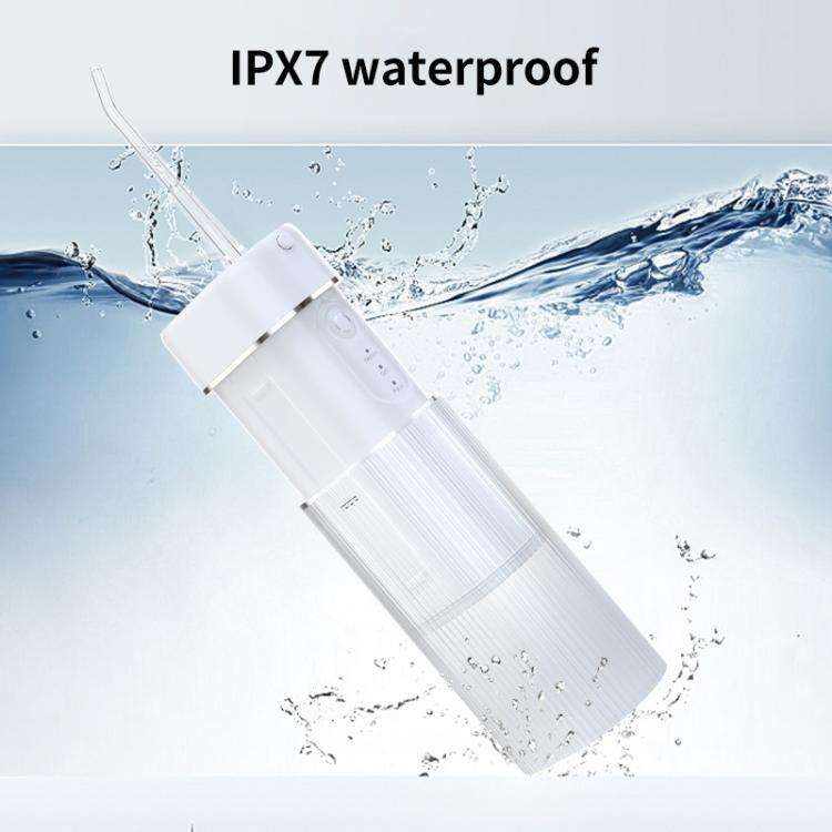 WF-B309 Retractable Electric Water Flosser Portable Oral Irrigator, 190ml Water Tank(White)