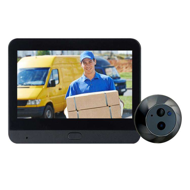 ESCAM C88 4.3 inch 1080P PIR Digital Door Viewer WiFi Video Doorbell Support Night Vision, Two-wa...