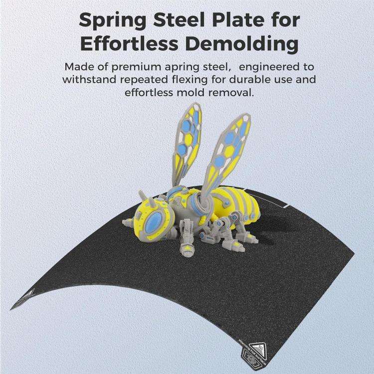 3D Printer Build Plate Spring Steel Sheet For Creality K2 Plus, Style:Black / Double-sided PEI Co...