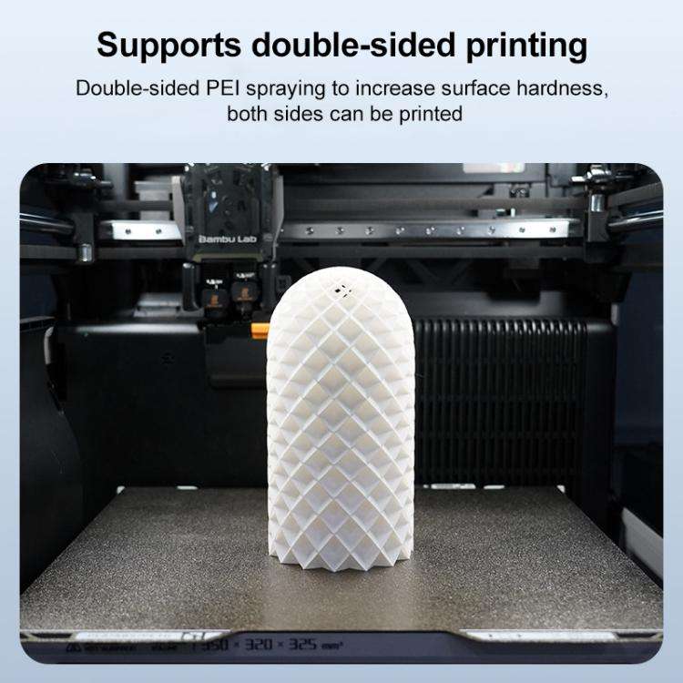 3D Printer Build Plate Spring Steel Sheet For Bambu Lab H2D, Style:Double-sided PEI Coating