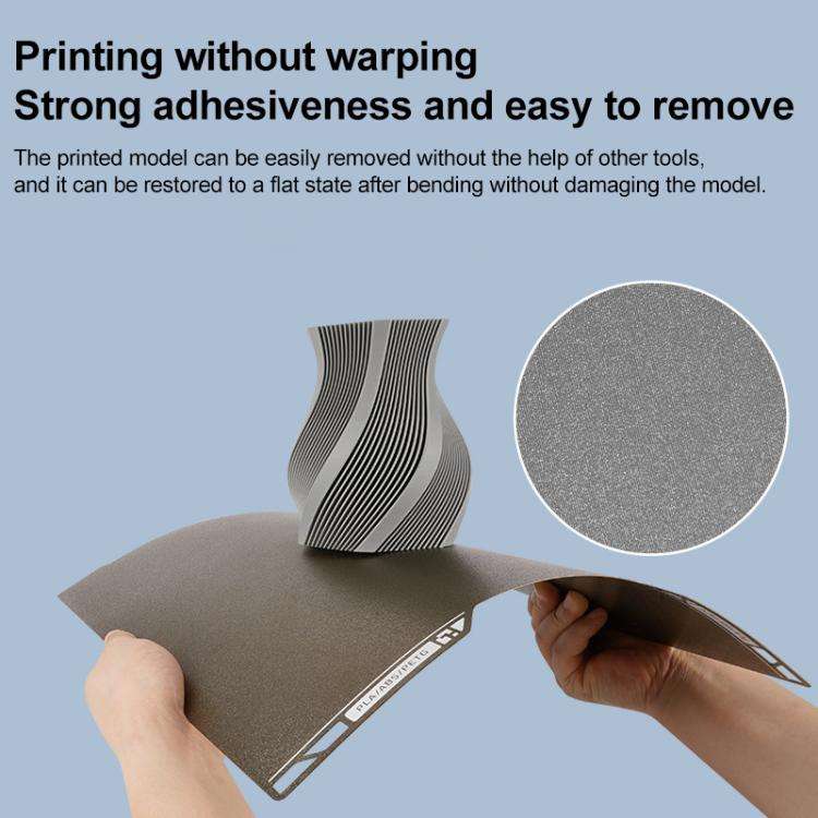 3D Printer Build Plate Spring Steel Sheet For Bambu Lab H2D, Style:Double-sided PEI Coating