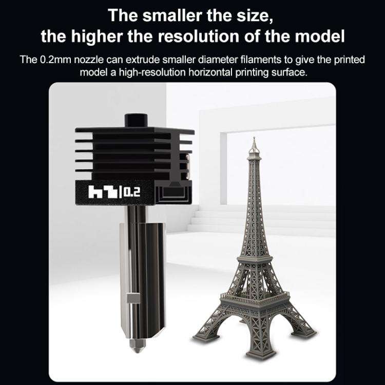 3D Printer Removable Nozzle Hot End For Bambu Lab H2D, Style:0.8mm Hardened Steel
