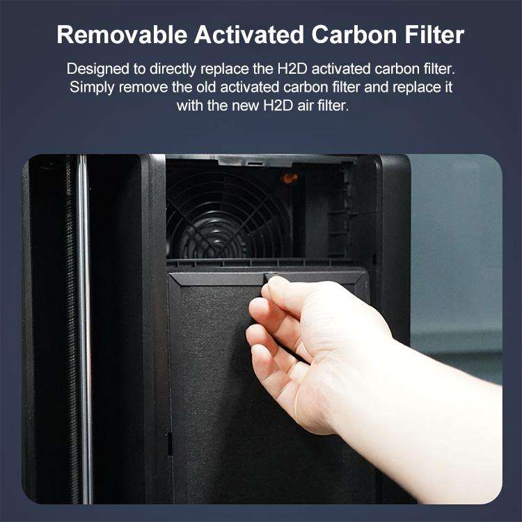 3D Printer Air Purification Filter For Bambu Lab H2D(Black)