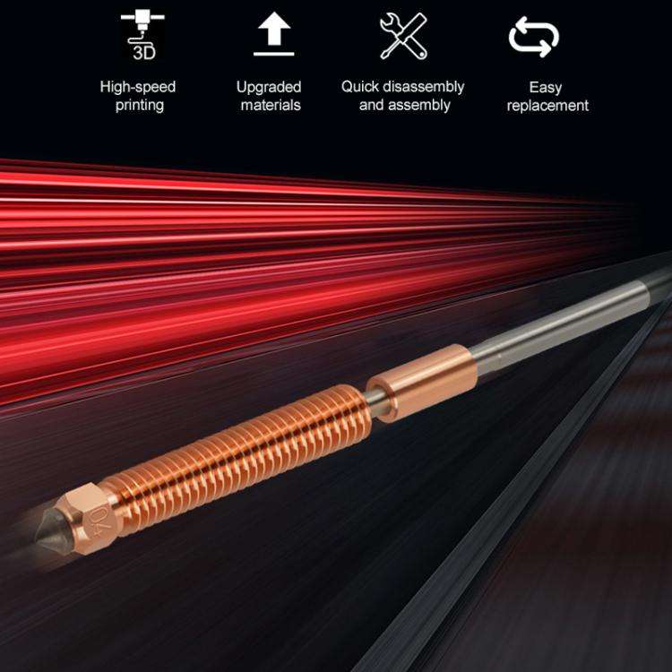For Creality K2 / Hi 0.4mm Removable Steel Nozzle 3D Printer Part