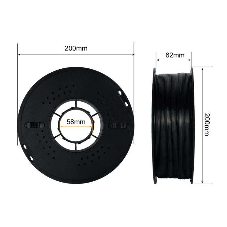 ASA Filament Carbon Fiber 1.75mm / 1kg for 3D Printer(Black)