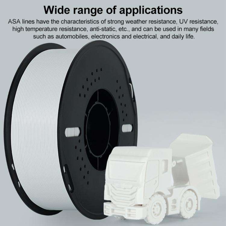 ASA Filament Carbon Fiber 1.75mm / 1kg for 3D Printer(White)