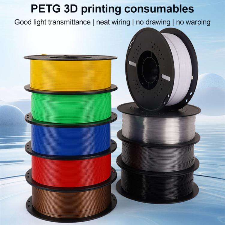 PETG Filament Spool 1.75mm / 1kg for 3D Printer(Transparent)