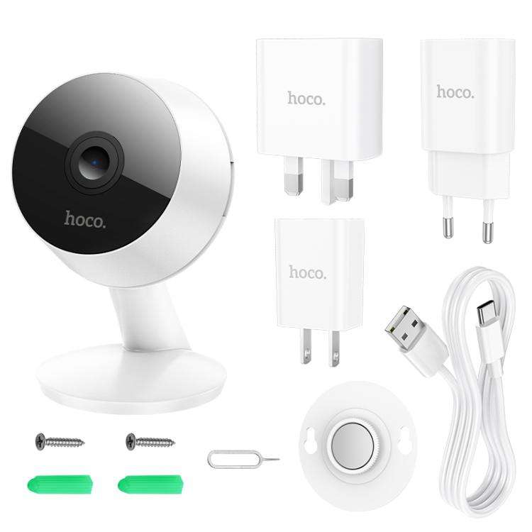 hoco D3 3MP 2.4G WiFi Indoor Card HD Camera(UK Plug)