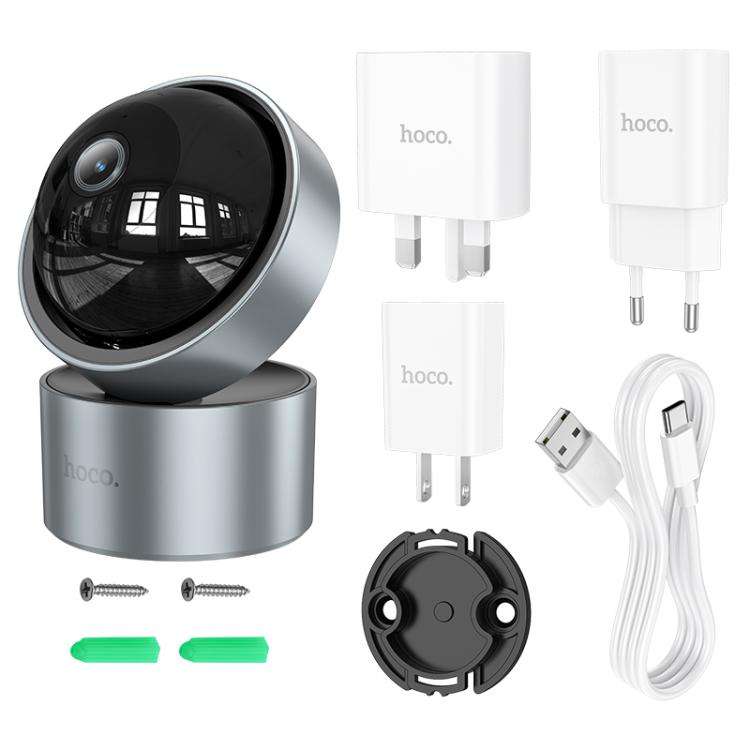 hoco D5 3MP 2.4G WiFi IP54 Indoor PTZ HD Camera(US Plug)