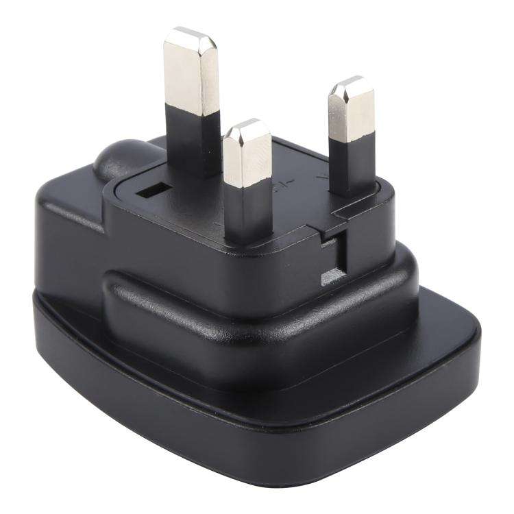 WSA-7 UK Plug Global Travel Universal Adapter with Safety Shutter(Black)