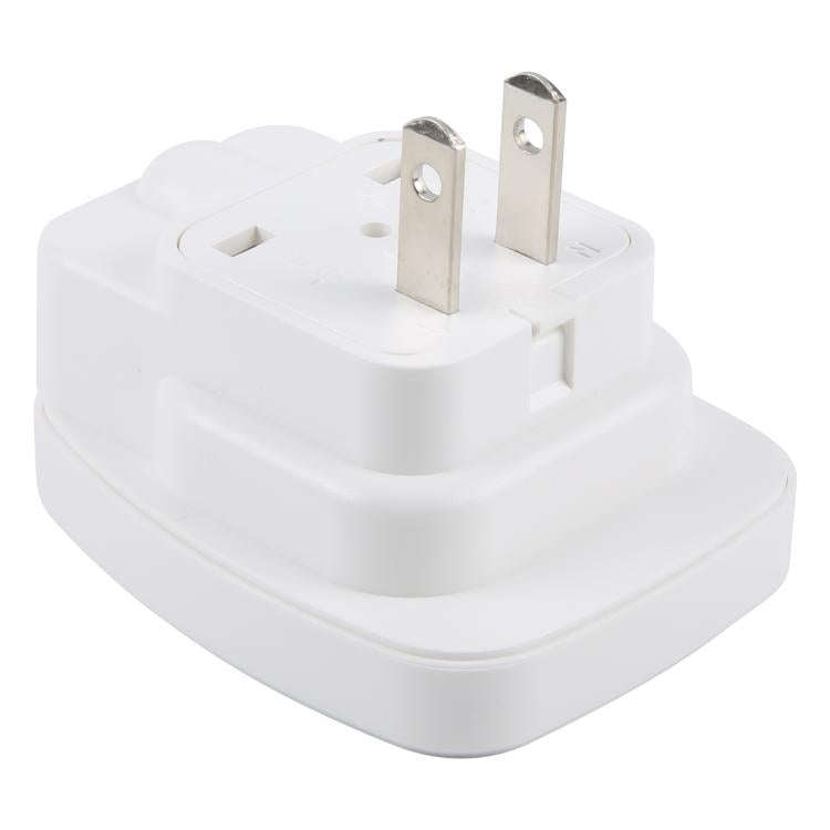 WSA-6 US / JP Plug Global Travel Universal Adapter with Safety Shutter(White)