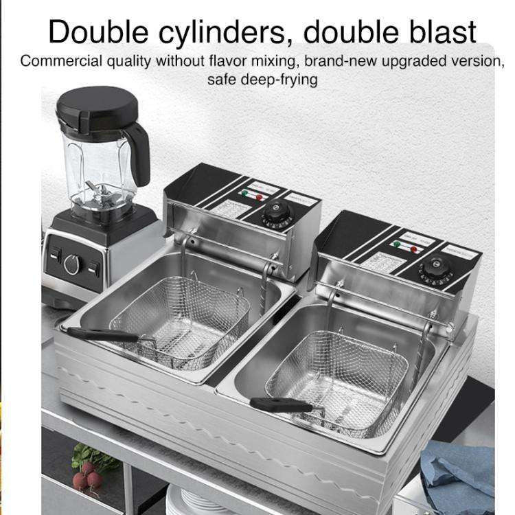 Multifunctional Commercial Stainless Steel Thick Electric Fryer Electric Boiler, Single Cylinder ...
