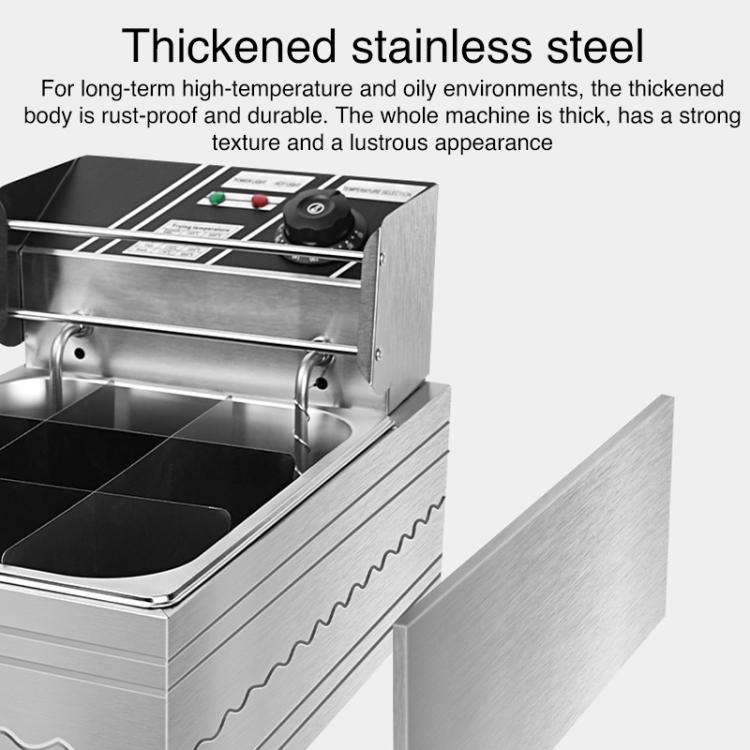 Multifunctional Commercial Stainless Steel Thick Electric Fryer Electric Boiler, Fryer Machine He...