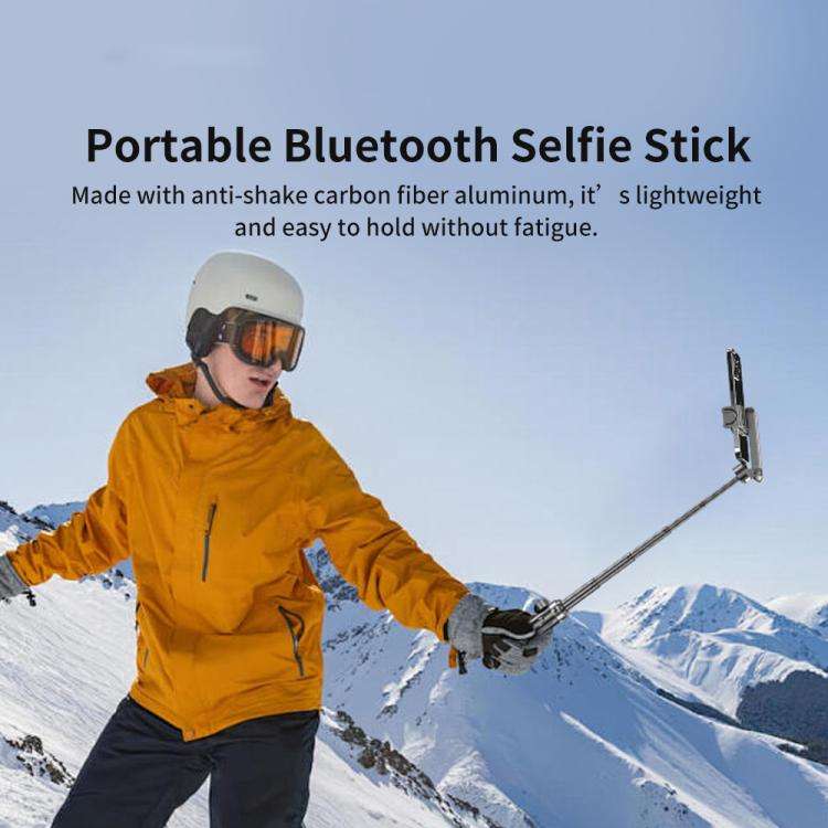 FUNSNAP P15 mini Portable Mini BT Handle Phone Selfie Stick Live Streaming Stand(White)