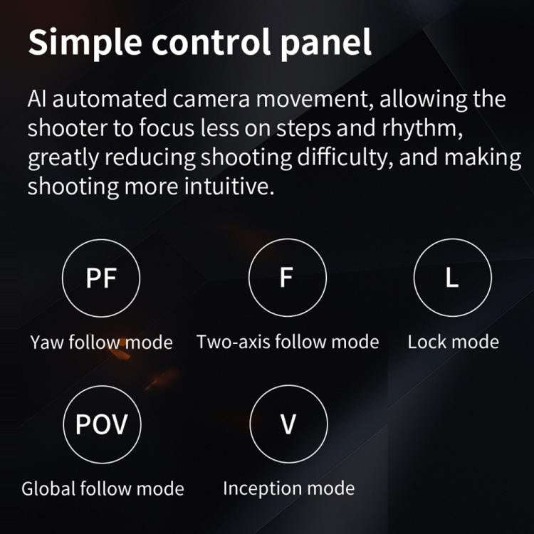 FUNSNAP CM8 Smartphone Stabilizer Foldable 3-axis Anti-shake Vlog Shooting Gimbal, Basic Version(...