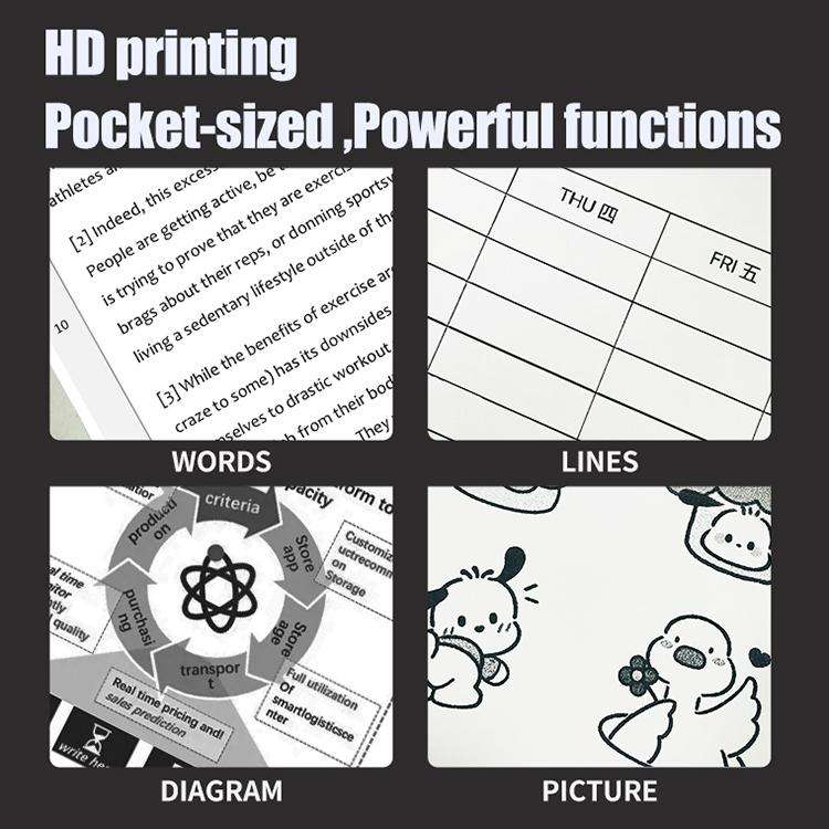 A401 Portable A4 Thermal Printer Educational Tattoo Printer(White)