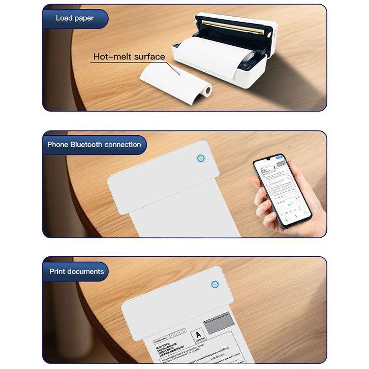 A401 Portable A4 Thermal Printer Educational Tattoo Printer(White)