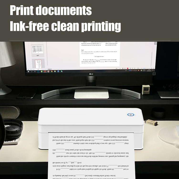 A401 Portable A4 Thermal Printer Educational Tattoo Printer(White)