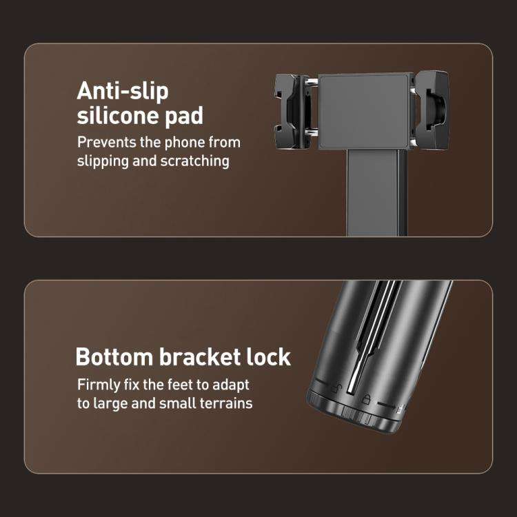 FUNSNAP A8 AI Smart Face Tracking Selfie Stick 5-axis Anti-shake Stand(Black)